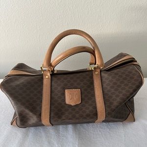 Celine Duffle Bag Triomphe Macadam Canvas